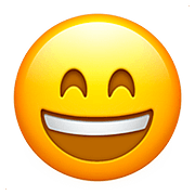 😄 Emoji grinsendes Gesicht mit lachenden Augen Apple iOS 10.3.