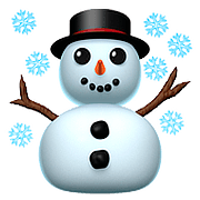 ☃️ Emoji Schneemann im Schnee Apple iOS 10.3.