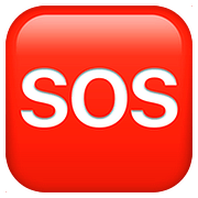 Émoji 🆘 Bouton SOS sur Apple iOS 10.3.