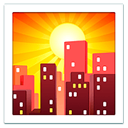 🌇 Emoji Sonnenuntergang in der Stadt Apple iOS 10.3.