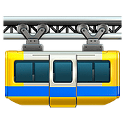 Émoji 🚟 Train Suspendu sur Apple iOS 10.3.