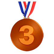 Émoji 🥉 Médaille De Bronze sur Apple iOS 10.3.