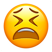 Emoji 😫 Faccina Stanca su Apple iOS 10.3.