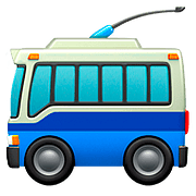 Émoji 🚎 Trolleybus sur Apple iOS 10.3.