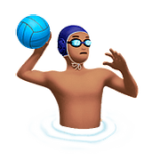 🤽🏽 Emoji Wasserballspieler(in): mittlere Hautfarbe Apple iOS 10.3.