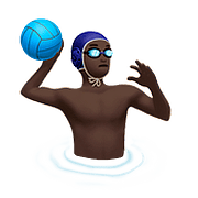 🤽🏿 Emoji Persona Jugando Al Waterpolo: Tono De Piel Oscuro en Apple iOS 10.3.