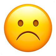 Emoji ☹️ Faccina Imbronciata su Apple iOS 10.3.