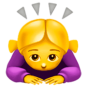 Emoji 🙇‍♀️ Donna Che Fa Inchino Profondo su Apple iOS 10.3.