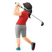 🏌🏻‍♀️ Emoji Mulher Golfista: Pele Clara na Apple iOS 10.3.