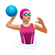 🤽🏼‍♀️ Emoji Wasserballspielerin: mittelhelle Hautfarbe Apple iOS 10.3.