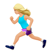 🏃🏼‍♀️ Emoji Mujer Corriendo: Tono De Piel Claro Medio en Apple iOS 10.3.