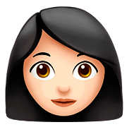 👩🏻 Emoji Frau: helle Hautfarbe Apple iOS 10.3.