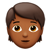 Émoji 🧑🏾 Adulte : Peau Mate sur Apple iOS 11.2.