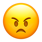 😠 Emoji Rosto Zangado na Apple iOS 11.2.