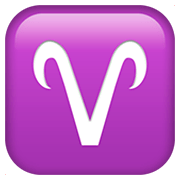 Emoji ♈ Segno Zodiacale Dell’Ariete su Apple iOS 11.2.