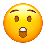 😲 Emoji Rosto Espantado na Apple iOS 11.2.