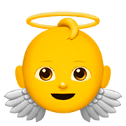 Émoji 👼 Bébé Ange sur Apple iOS 11.2.