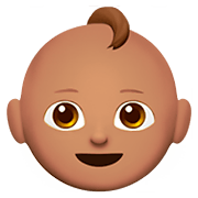 👶🏽 Emoji Bebé: Tono De Piel Medio en Apple iOS 11.2.