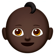 👶🏿 Emoji Bebé: Tono De Piel Oscuro en Apple iOS 11.2.