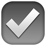 ☑️ Emoji Abstimmungsfeld mit Häkchen Apple iOS 11.2.