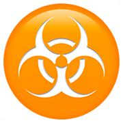 Émoji ☣️ Danger Biologique sur Apple iOS 11.2.
