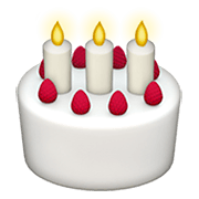 Émoji 🎂 Gâteau D’anniversaire sur Apple iOS 11.2.