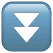 ⏬ Emoji Triángulo Doble Hacia Abajo en Apple iOS 11.2.