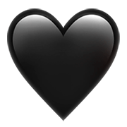 Emoji 🖤 Cuore Nero su Apple iOS 11.2.