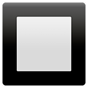 🔲 Emoji Botón Cuadrado Con Borde Negro en Apple iOS 11.2.