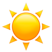 Émoji ☀️ Soleil sur Apple iOS 11.2.