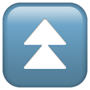 Emoji ⏫ Pulsante Doppia Freccia In Alto su Apple iOS 11.2.