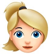 👱🏻‍♀️ Emoji Frau: helle Hautfarbe, blond Apple iOS 11.2.