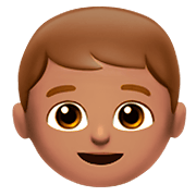 Émoji 👦🏽 Garçon : Peau Légèrement Mate sur Apple iOS 11.2.