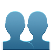 Emoji 👥 Profilo Di Due Persone su Apple iOS 11.2.