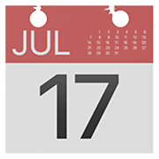 Émoji 📅 Calendrier sur Apple iOS 11.2.