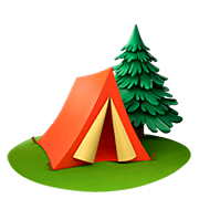Émoji 🏕️ Camping sur Apple iOS 11.2.