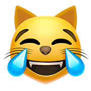 Emoji 😹 Gatto Con Lacrime Di Gioia su Apple iOS 11.2.