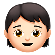 Emoji 🧒🏻 Bimbo: Carnagione Chiara su Apple iOS 11.2.