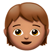 Émoji 🧒🏽 Enfant : Peau Légèrement Mate sur Apple iOS 11.2.
