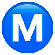 Émoji Ⓜ️ M Encerclé sur Apple iOS 11.2.