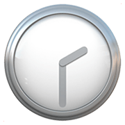Emoji 🕝 Ore Due E Mezza su Apple iOS 11.2.