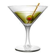 Émoji 🍸 Cocktail sur Apple iOS 11.2.