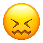 Emoji 😖 Faccina Frustrata su Apple iOS 11.2.