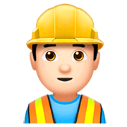 👷🏻 Emoji Bauarbeiter(in): helle Hautfarbe Apple iOS 11.2.