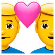 👨‍❤️‍👨 Emoji Pareja Enamorada: Hombre Y Hombre en Apple iOS 11.2.