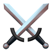 Émoji ⚔️ épées Croisées sur Apple iOS 11.2.