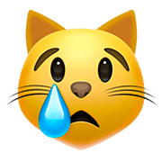 😿 Emoji Rosto De Gato Chorando na Apple iOS 11.2.