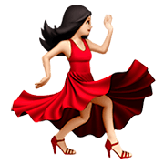 💃🏻 Emoji Mujer Bailando: Tono De Piel Claro en Apple iOS 11.2.