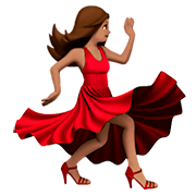 💃🏽 Emoji Mujer Bailando: Tono De Piel Medio en Apple iOS 11.2.