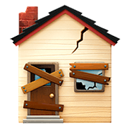 Emoji 🏚️ Casa In Rovina su Apple iOS 11.2.